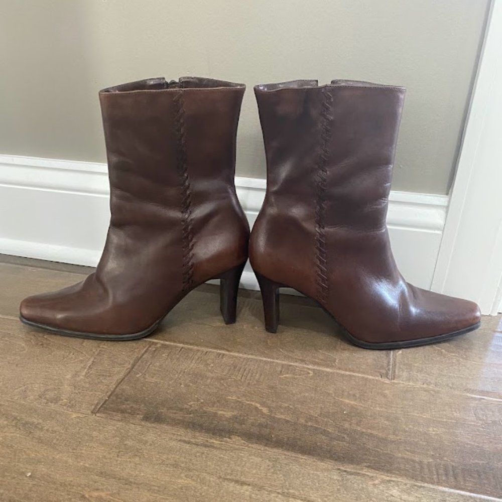 Richter Brown Leather Boots Sz 8